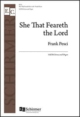 She That Feareth the Lord SATB choral sheet music cover